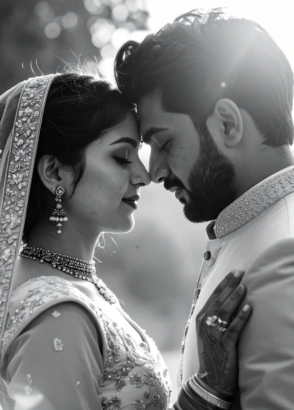 bride and groom wedding photoshoot by miravista studios
